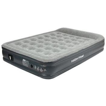 High Peak Smooth Comfort Double, Camping-Luftmatratze (hellgrau/dunkelgrau, 200 x 128cm)